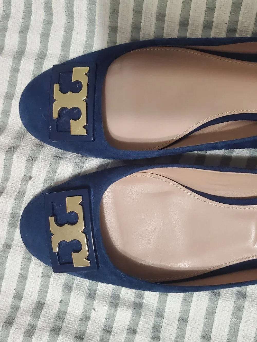 Tory Burch Blue Suede Pumps